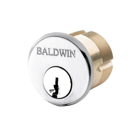 Baldwin 8326260 polished chrome mortise cylinder