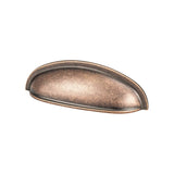 Berenson Folklore 3" Center to Center Cup Pull in Weathered Copper