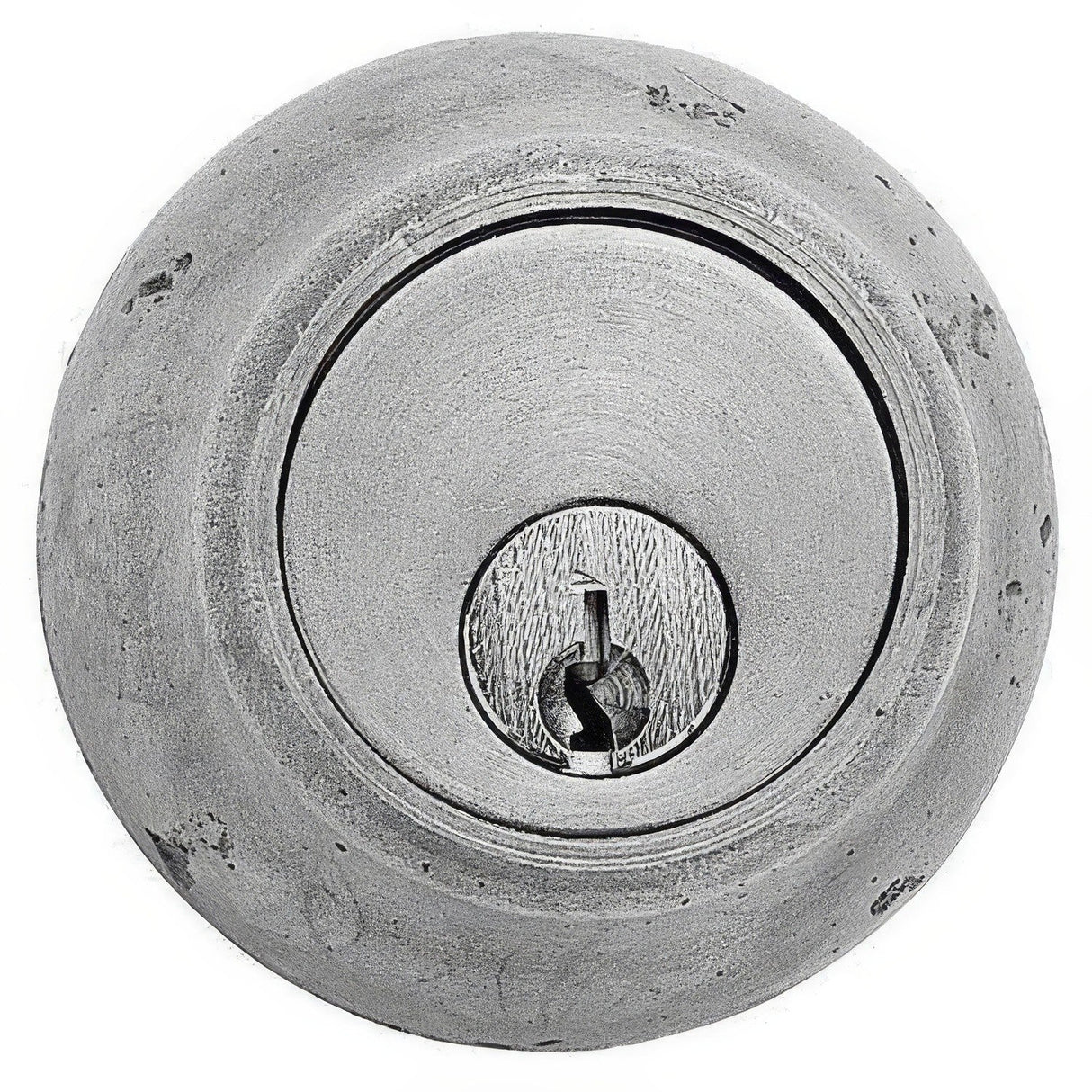Emtek 8350TWB tumbled white bronze double cylinder deadbolt