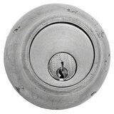 Emtek 8350TWB tumbled white bronze double cylinder deadbolt
