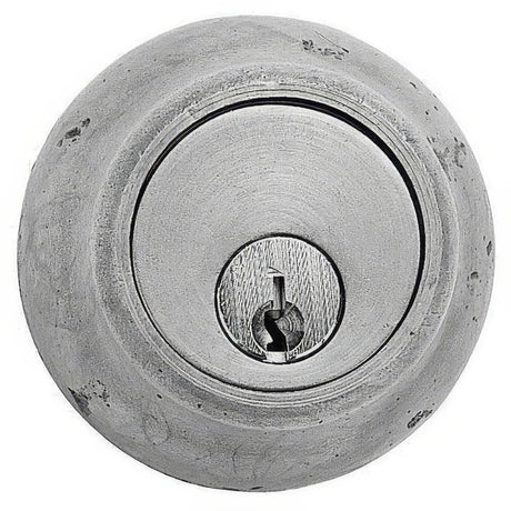 Emtek 8350TWB tumbled white bronze double cylinder deadbolt