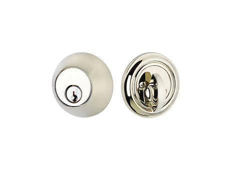 Emtek 8350US14 polished nickel double cylinder deadbolt