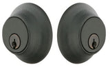 Emtek 8350US19 flat black double cylinder deadbolt