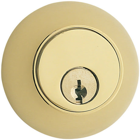 Emtek 8350US3 polished brass double cylinder deadbolt