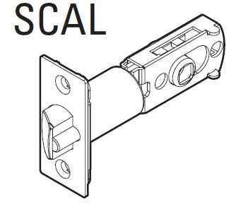 Kwikset 83517-00 Adjustable Square Corner Deadlatch in Bright Brass