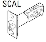 Kwikset 83517-00 Adjustable Square Corner Deadlatch in Bright Brass