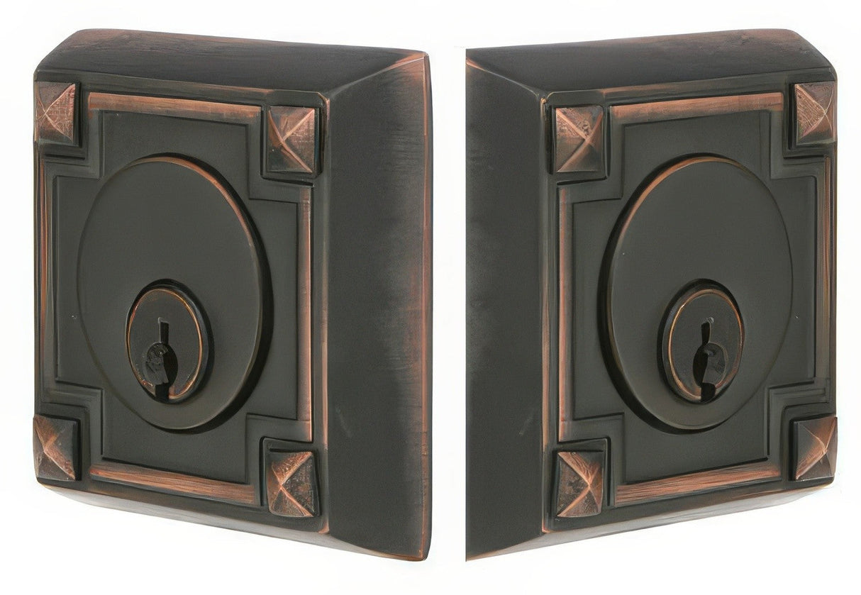Emtek 8354US10B oil rubbed bronze double cylinder deadbolt