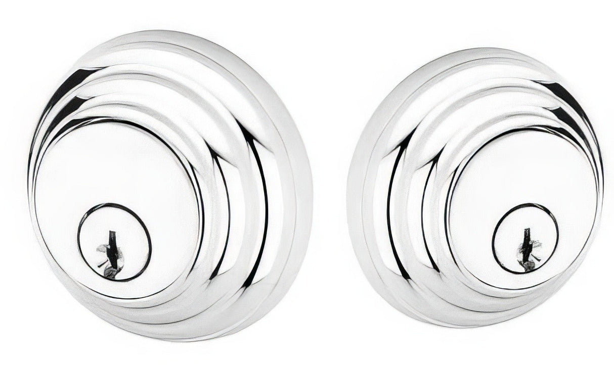Emtek 8355US19 flat black double cylinder deadbolt