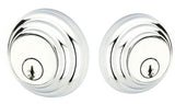 Emtek 8355US26 polished chrome double cylinder deadbolt