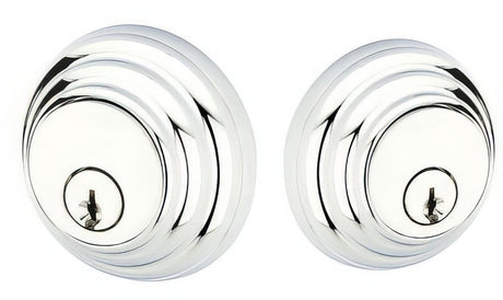 Emtek 8355US26 polished chrome double cylinder deadbolt