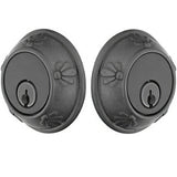 Emtek 8356FB flat black double cylinder deadbolt