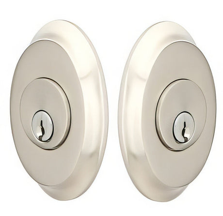 Emtek 8358US15 satin nickel double cylinder deadbolt