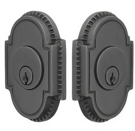 Emtek 8359US7 french antique double cylinder deadbolt