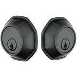 Emtek 8360FB flat black double cylinder deadbolt