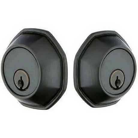 Emtek 8360FB flat black double cylinder deadbolt