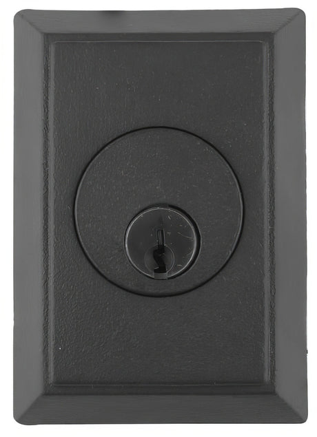 Emtek 8363FBS flat black double cylinder deadbolt