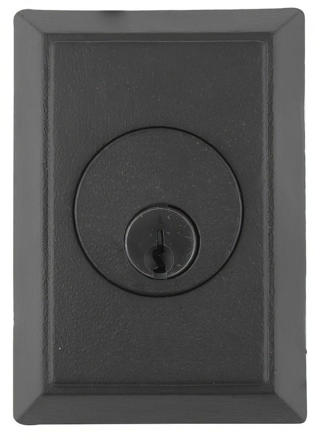 Emtek 8363FBS flat black double cylinder deadbolt