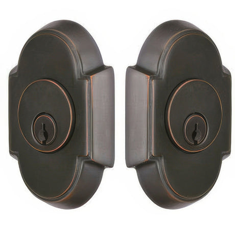 Emtek 8366US10B oil rubbed bronze double cylinder deadbolt