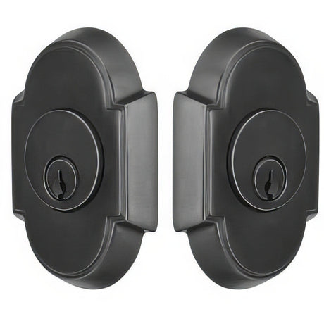 Emtek 8366US3 bright brass double cylinder deadbolt
