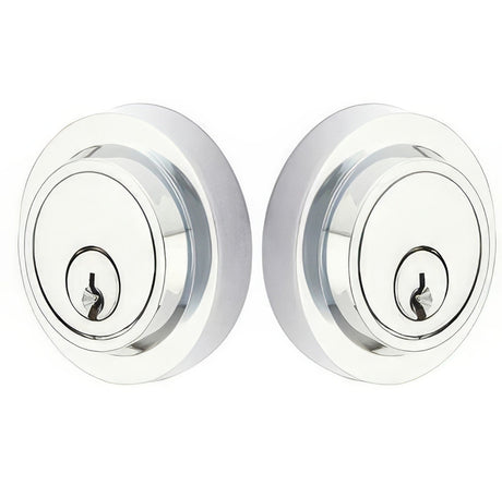 Emtek 8367US26 polished chrome double cylinder deadbolt