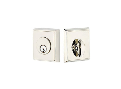 Emtek 8368US14 polished nickel double cylinder deadbolt