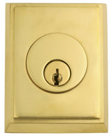 Emtek 8368US4 lifetime polished brass double cylinder deadbolt