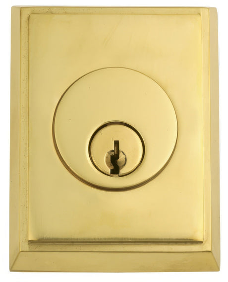 Emtek 8368US4 lifetime polished brass double cylinder deadbolt