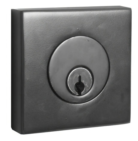 Emtek 8369US19 flat black double cylinder deadbolt