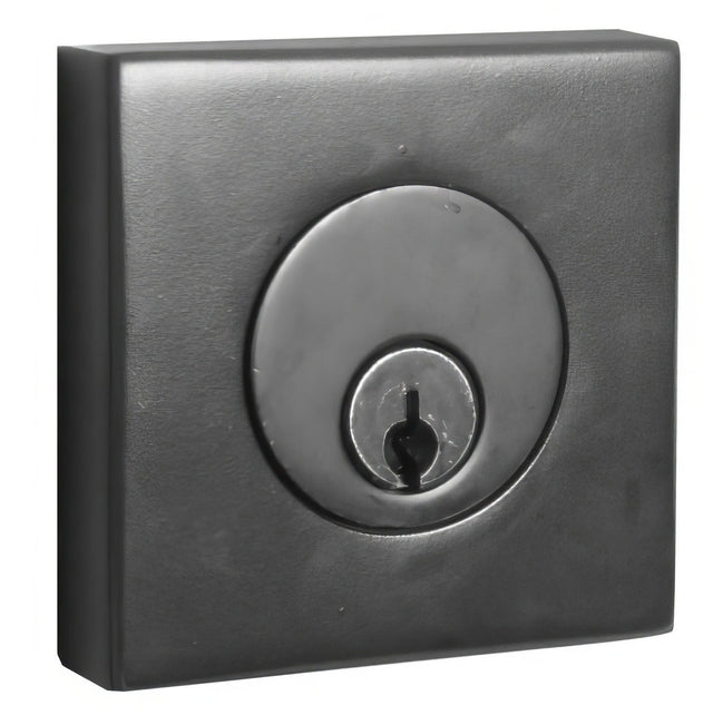 Emtek 8369US19 flat black double cylinder deadbolt
