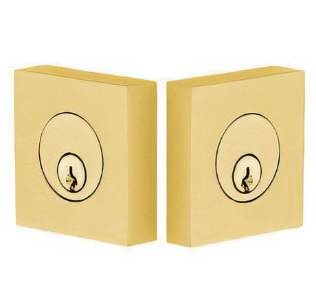 Emtek 8369US4 satin brass double cylinder deadbolt