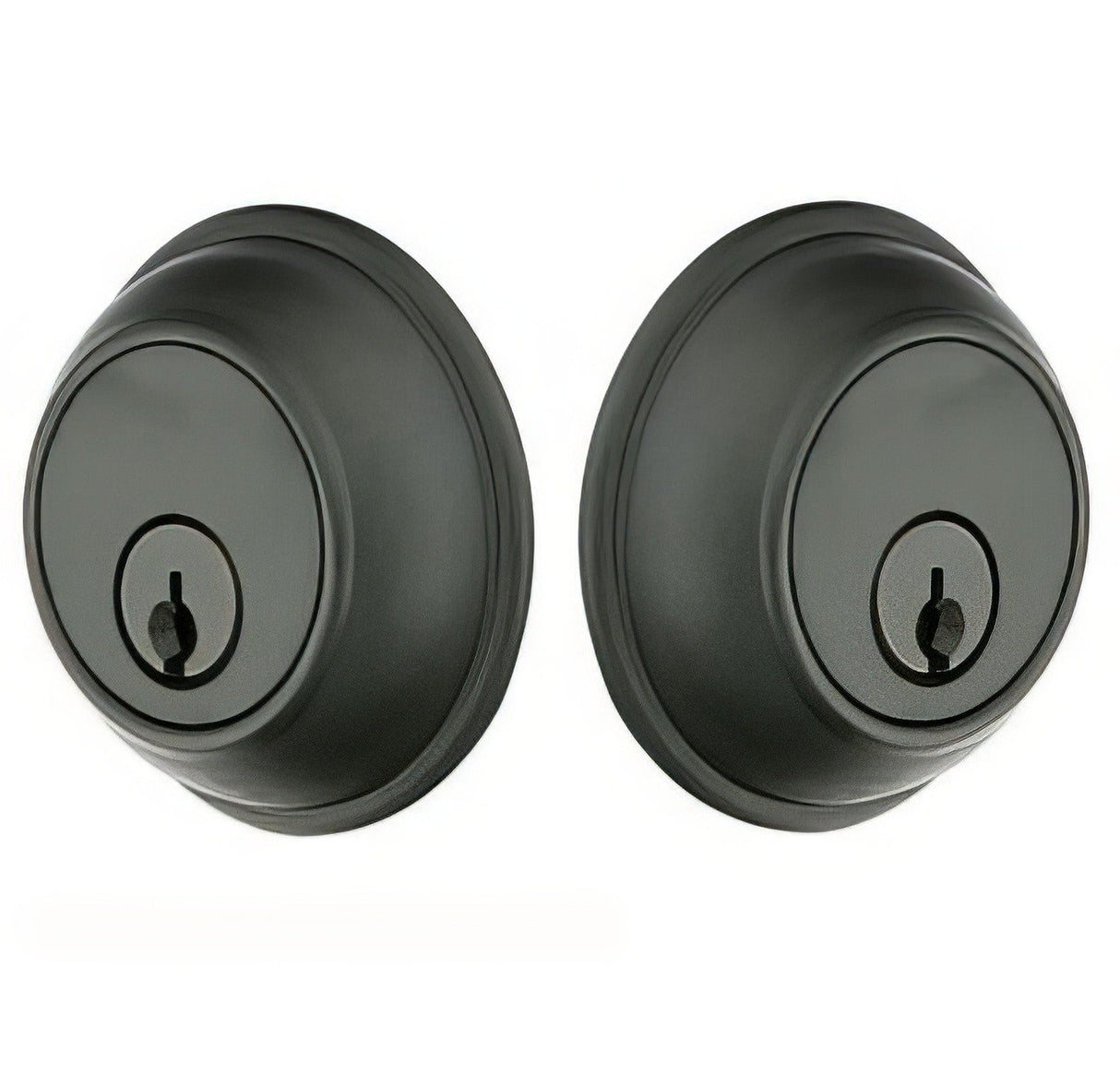 Emtek 8371FB flat black double cylinder deadbolt