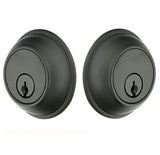 Emtek 8371FB flat black double cylinder deadbolt