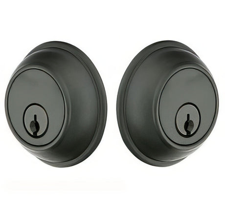 Emtek 8371FB flat black double cylinder deadbolt
