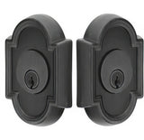 Emtek 8372FB flat black double cylinder deadbolt
