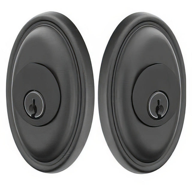 Emtek 8373FB flat black double cylinder deadbolt