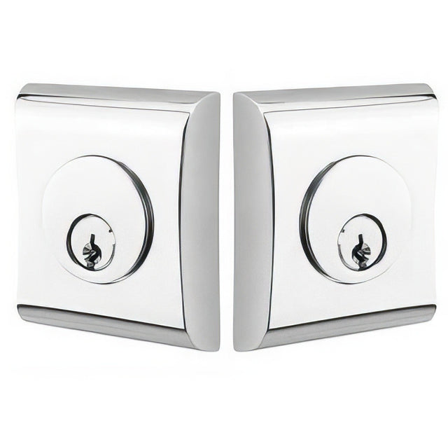 Emtek 8375US19 flat black double cylinder deadbolt
