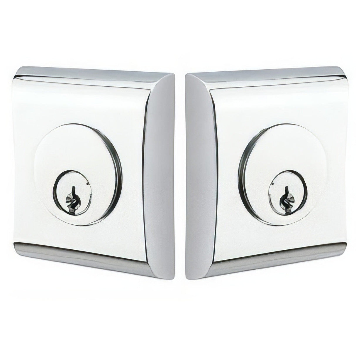 Emtek 8375US26 polished chrome double cylinder deadbolt