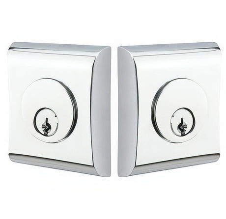 Emtek 8375US26 polished chrome double cylinder deadbolt