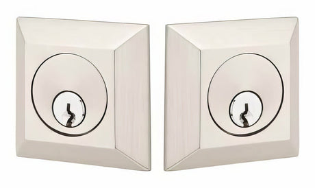 Emtek 8378US15 satin nickel double cylinder deadbolt
