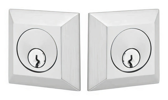 Emtek 8378US19 flat black double cylinder deadbolt