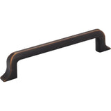 Jeffrey Alexander 839-128DBAC brushed oil rubbed bronze cabinet drawer pull