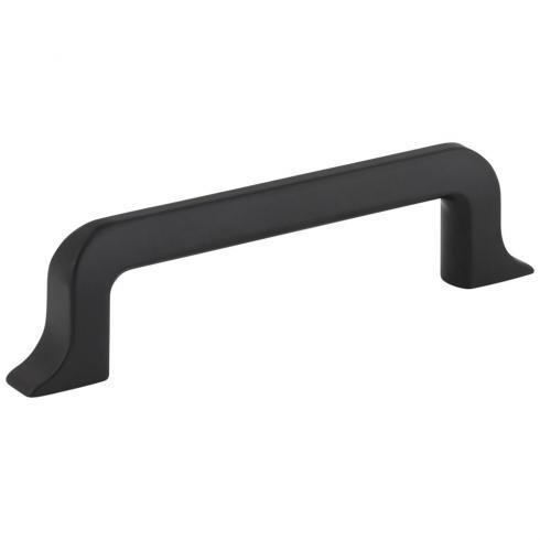 Jeffrey Alexander 839-96MB matte black cabinet drawer pull