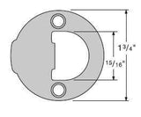 Kwikset 83929-00 Full Round Strike in Antique Brass