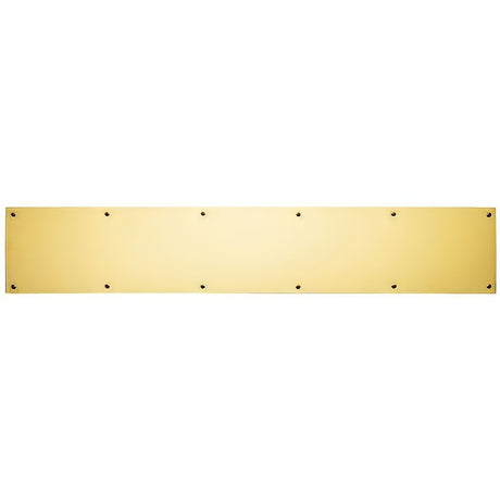 Ives 84003424 bright brass kick plate