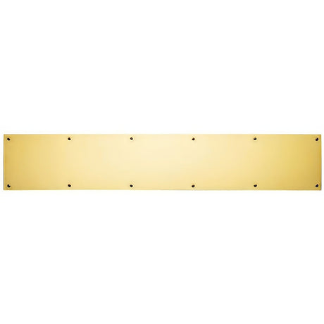 Ives 84003630 bright brass kick plate
