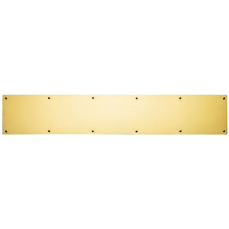Ives 84003834 polished brass kick plate