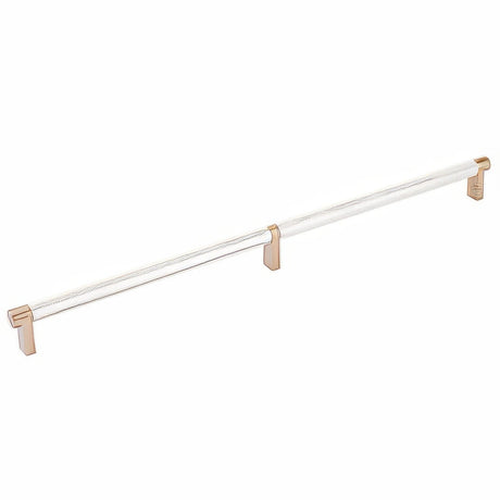 Emtek 84059.RECSCU.KNUS14 lifetime polished nickel knurled cabinet bar