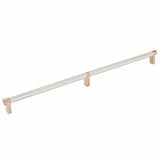 Emtek 84059.RECSCU.KNUS15 satin nickel knurled cabinet bar