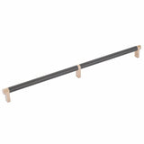 Emtek 84059.RECSCU.SMUS19 flat black smooth cabinet bar