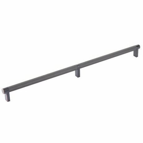 Emtek 84059.RECUS10B.KNUS10B oil rubbed bronze knurled cabinet bar